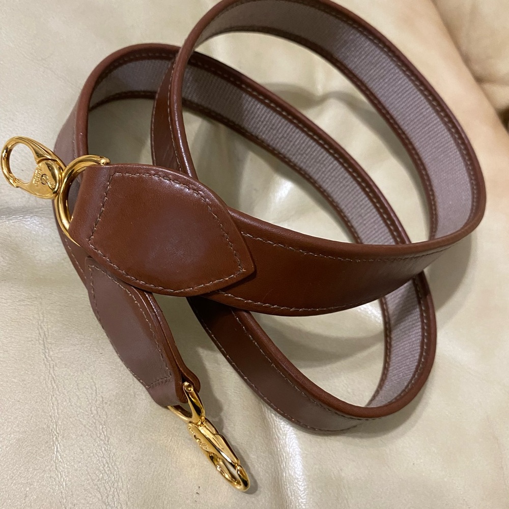 COA Gucci Replacement Strap Vintage Leather for Briefcase or Bag - Picture 5 of 9